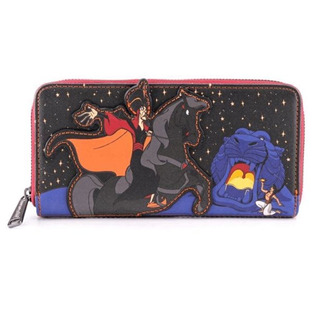 Loungefly Disney Aladdin Jafar Villains Scene Zip Around Wallet